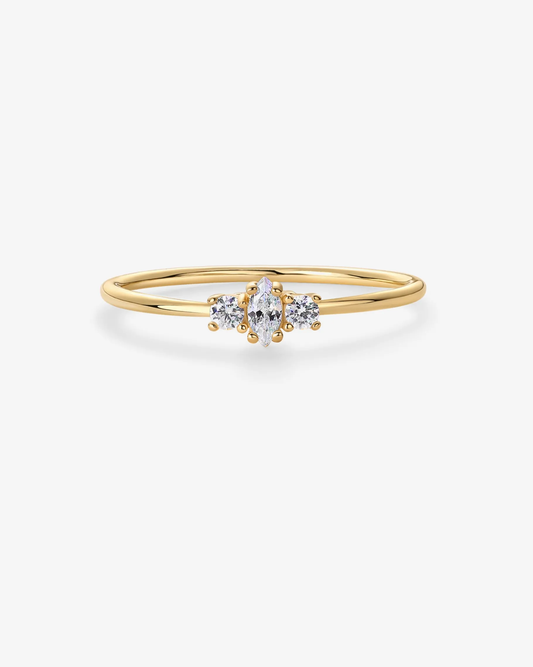 PAVOI Stackable-Magnolia Thin Ring