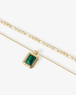 PAVOI Layered-Malachite Layered Necklace