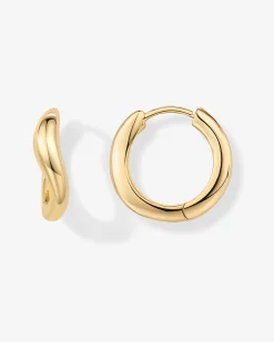 PAVOI Huggies|Hoops-Mar Wavy Hoops
