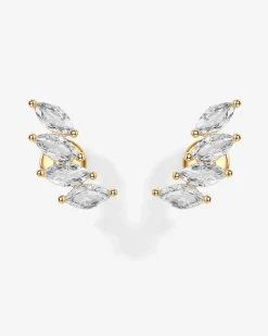 PAVOI Statement|Flat Backs-Marquise Cascade Earrings