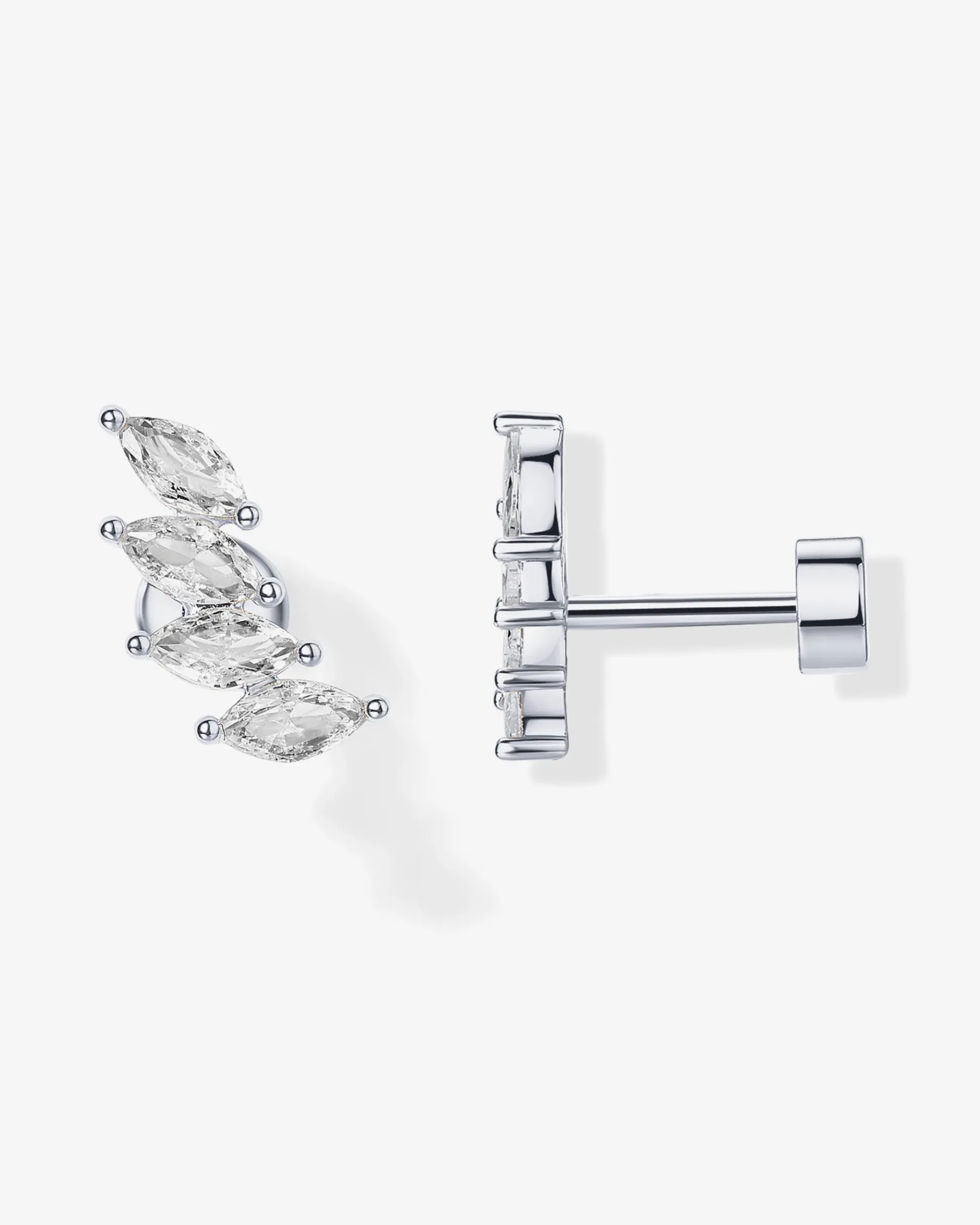 PAVOI Statement|Flat Backs-Marquise Cascade Earrings