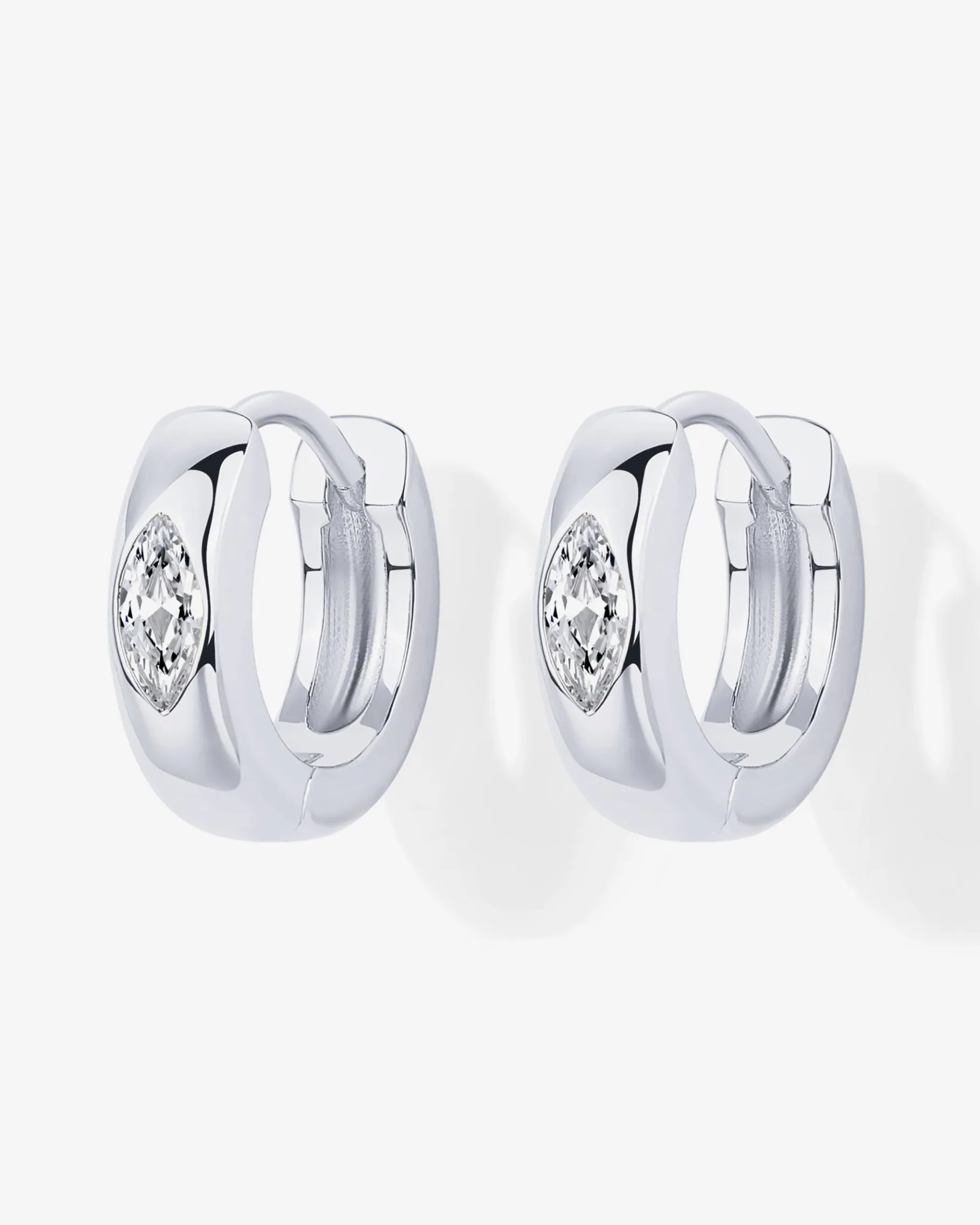 PAVOI Huggies-Marquise Chunky Huggie Earrings