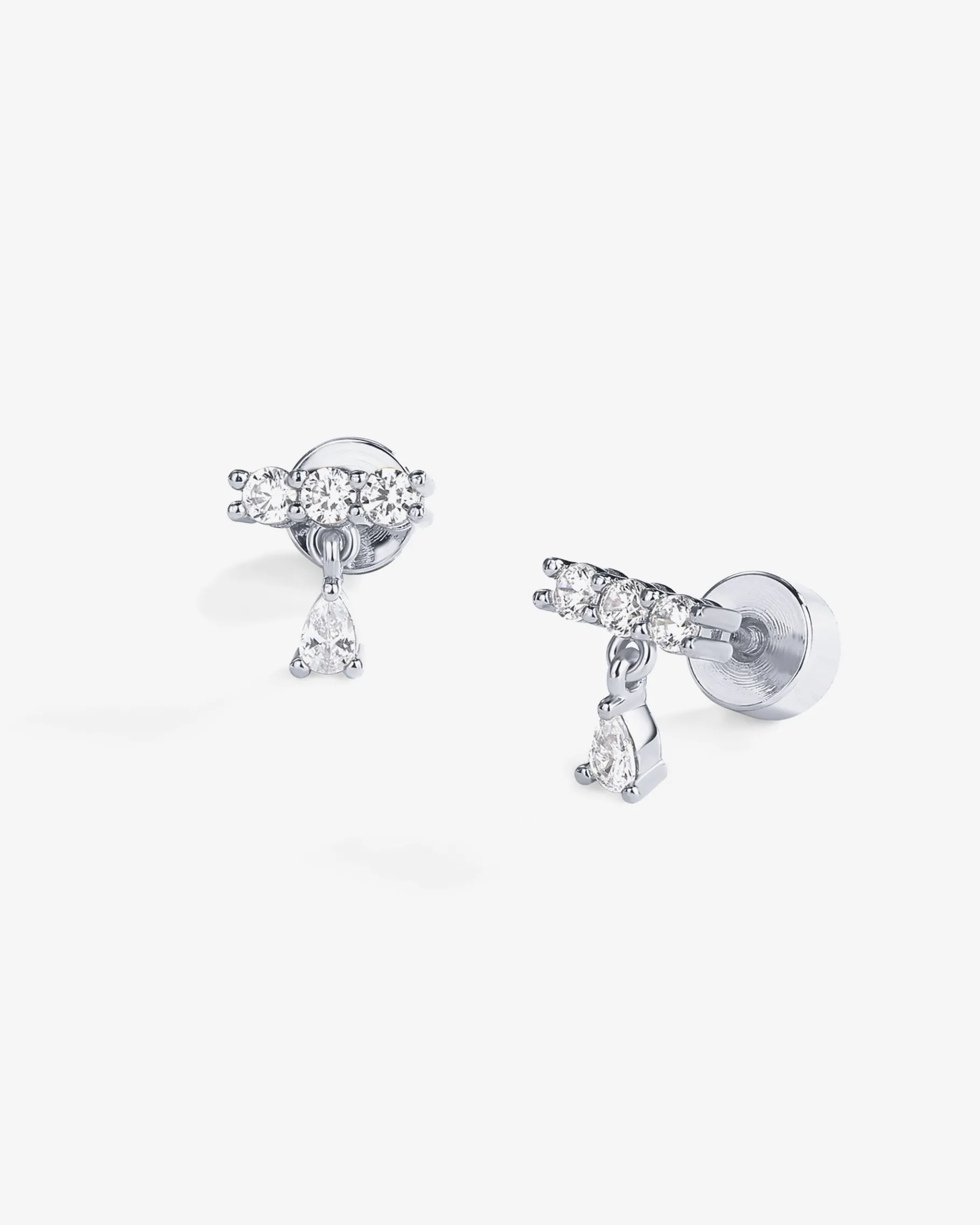 PAVOI Dangle & Threader|Flat Backs-Mini Cluster Dangle Screwbacks