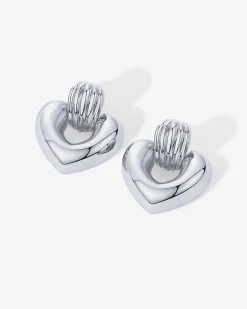 PAVOI Statement|Dangle & Threader-Mini Heart Door Knocker Earrings