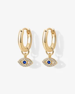 PAVOI Charms|Huggies-Mix and Match Huggie and Hamsa u0026 Evil Eye Charm Set