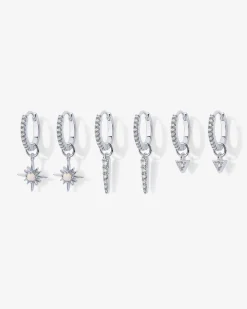 PAVOI Charms|Huggies-Mix and Match Huggie and Star Charm Set
