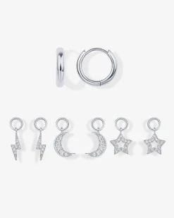 PAVOI Charms|Huggies-Mix and Match Huggie and Celestial Charm Set