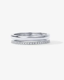 PAVOI Stackable|Eternity-Monica Dual Ring