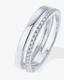 PAVOI Stackable|Eternity-Monica Dual Ring