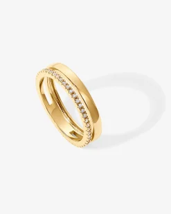 PAVOI Stackable|Eternity-Monica Dual Ring