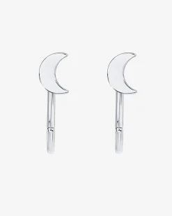 PAVOI Huggies-Moon Half Hoop Huggies
