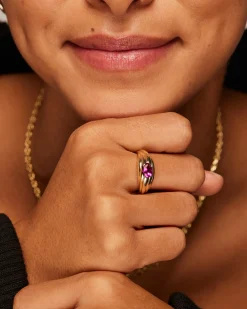 PAVOI Statement|Statement-Multi Colored Chunky Ring