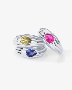 PAVOI Statement|Statement-Multi Colored Chunky Ring