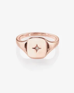 PAVOI Stackable-North Star Signet Ring