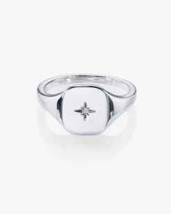 PAVOI Stackable-North Star Signet Ring