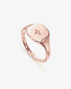 PAVOI Stackable-North Star Signet Ring