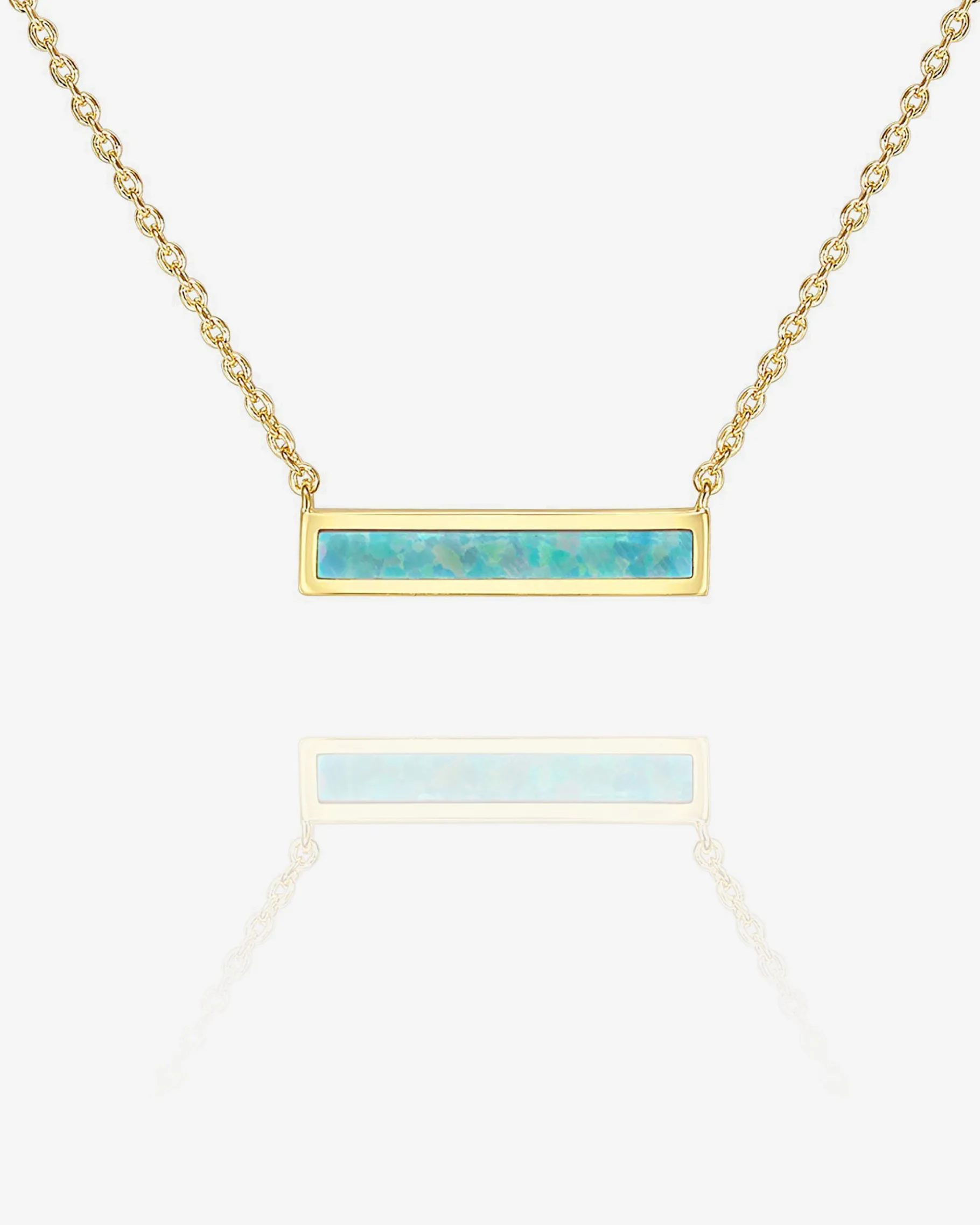 PAVOI Pendants-Opal Bar Necklace