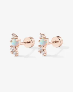 PAVOI Flat Backs|Studs-Opal Screw Back Studs