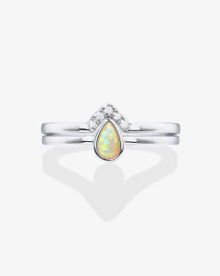 PAVOI Stackable-Opal Stacking Ring
