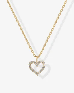 PAVOI Pendants-Open Heart Necklace