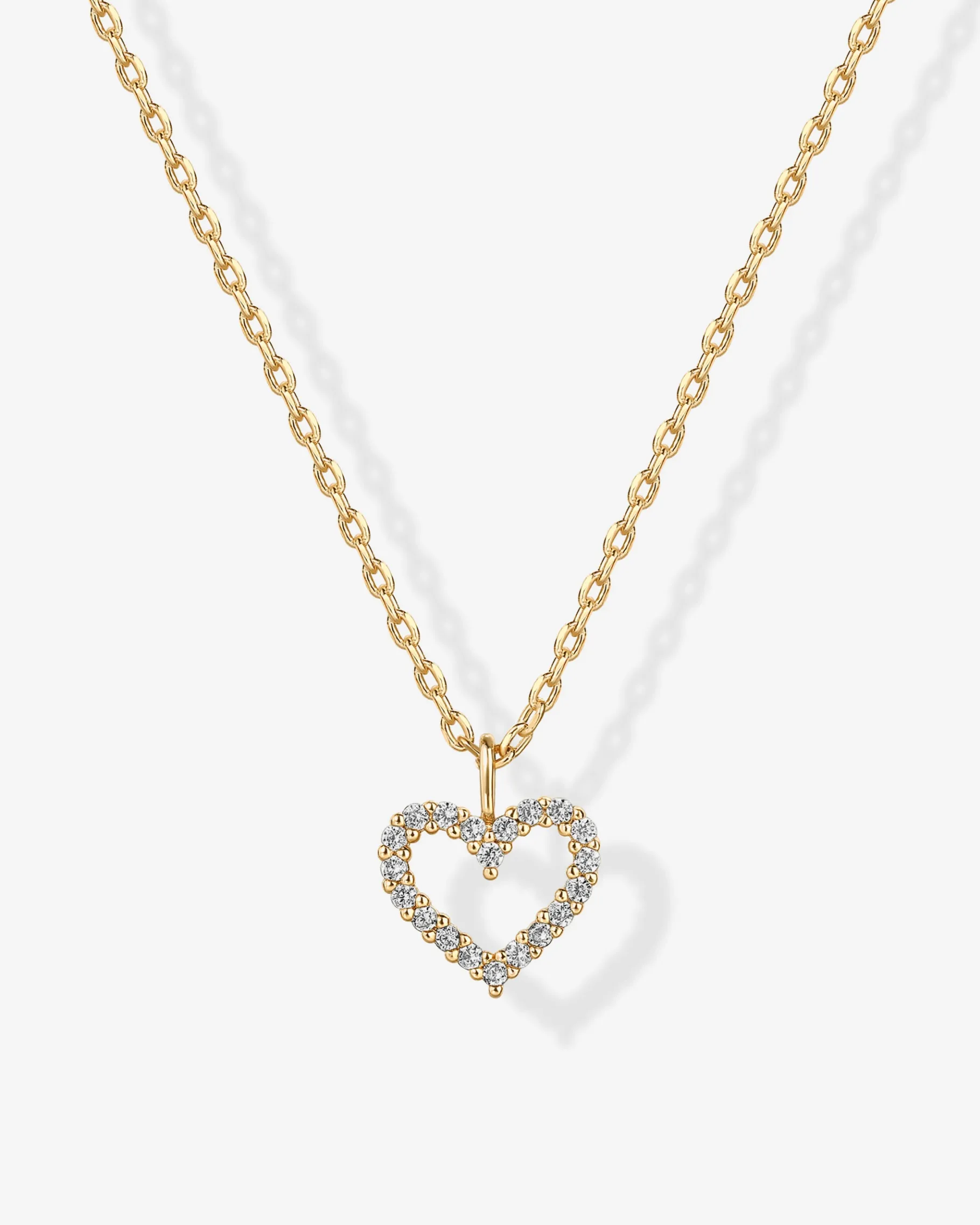 PAVOI Pendants-Open Heart Necklace