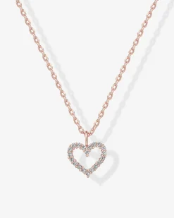 PAVOI Pendants-Open Heart Necklace