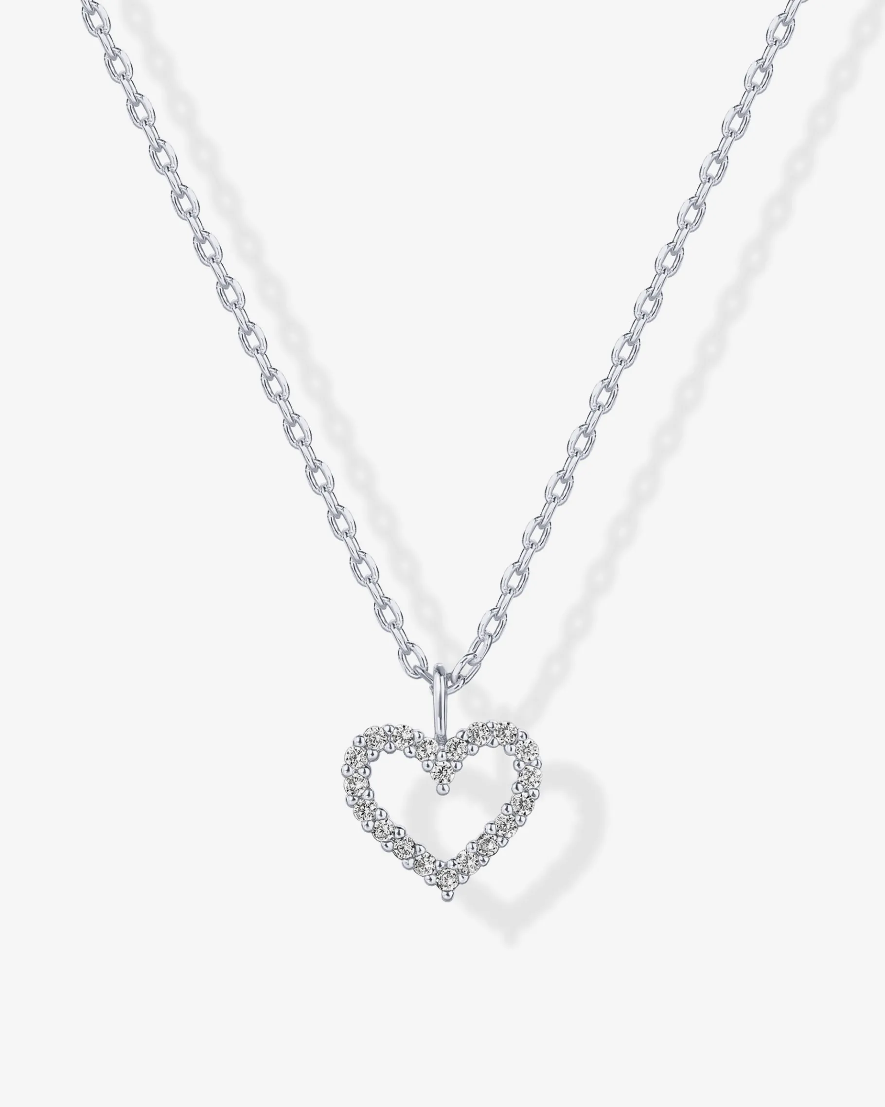 PAVOI Pendants-Open Heart Necklace
