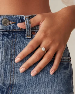 PAVOI Vermeil Rings-Open Your Heart Engagement Ring