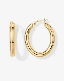 PAVOI Hoops-Oval Chunky Hoops