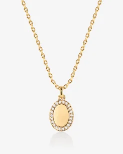 PAVOI Pendants-Oval Cubic Zirconia Pendant Necklace