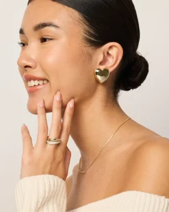 PAVOI Studs-Oversized Heart Stud