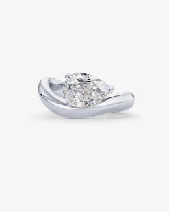 PAVOI Statement|Statement-Pear Cubic Zirconia Curved Ring