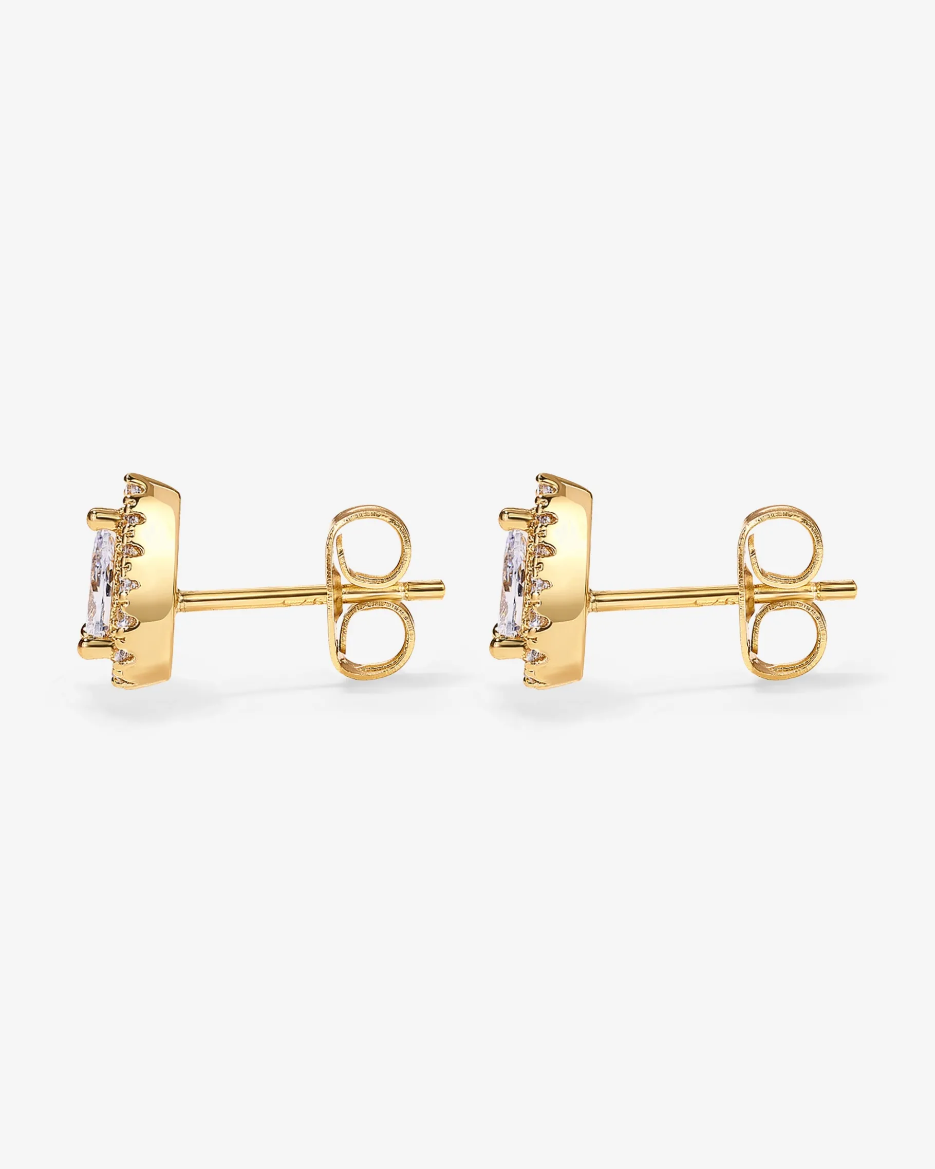 PAVOI Studs-Pear Halo Studs