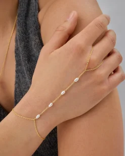 PAVOI Hand Chains-Pearl Hand Chain
