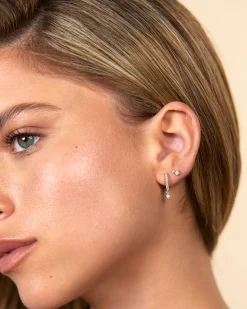 PAVOI Flat Backs|Studs-Pearl u0026 Crystal Stud Screw Back Earrings
