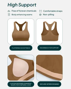 PAVOI High Support Bras|Bras-Performance High-Support Racerback Sports Bra