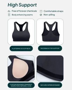 PAVOI High Support Bras|Bras-Performance High-Support Racerback Sports Bra