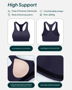 PAVOI High Support Bras|Bras-Performance High-Support Racerback Sports Bra