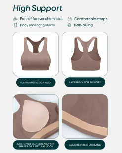 PAVOI High Support Bras|Bras-Performance High-Support Racerback Sports Bra