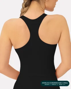 PAVOI Medium Support Bras|Tanks-Performance Medium-Support Racerback Tank Top