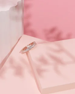 PAVOI Stackable|Eternity-Princess Cut Eternity Band
