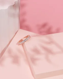 PAVOI Stackable|Eternity-Princess Cut Eternity Band