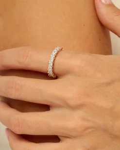 PAVOI Stackable|Eternity-Princess Cut Eternity Band