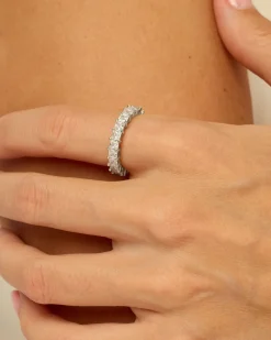PAVOI Stackable|Eternity-Princess Cut Eternity Band