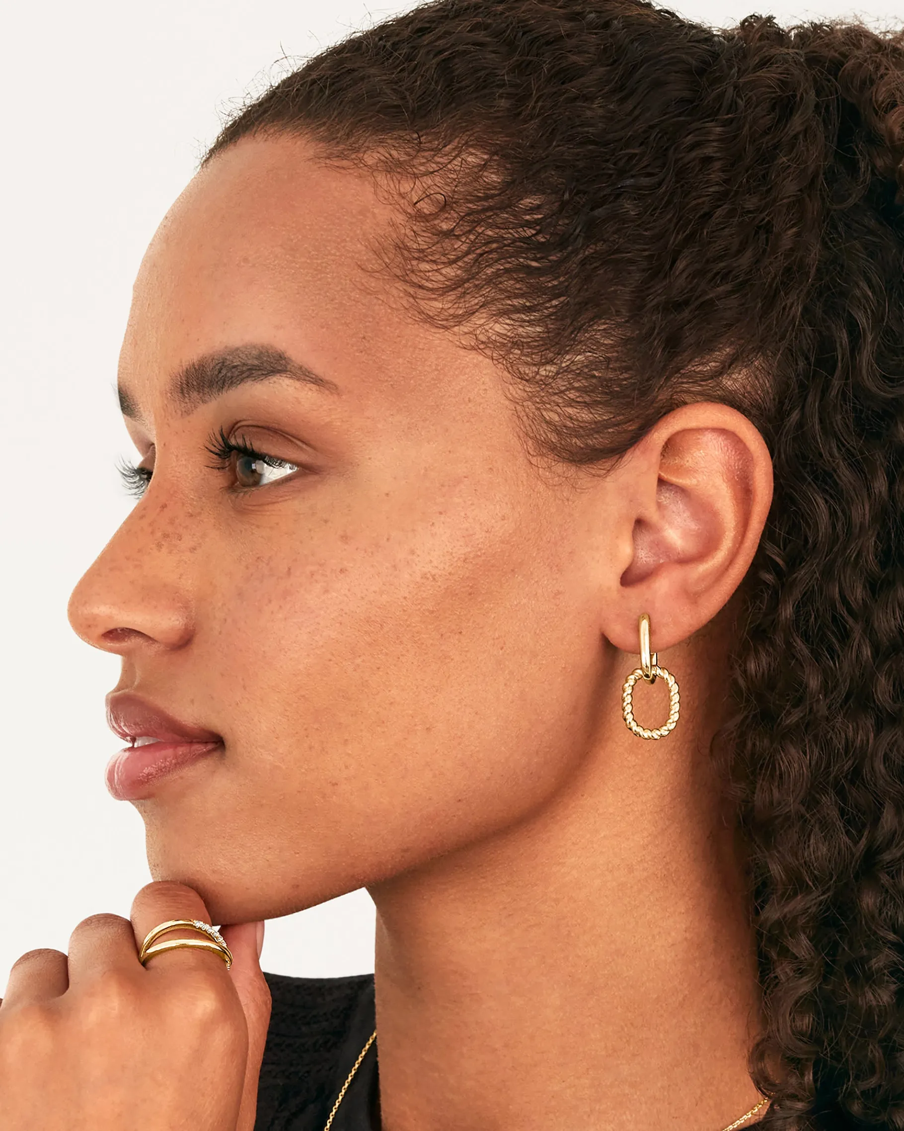 PAVOI Dangle & Threader|Huggies-Rope Convertible Link Earrings