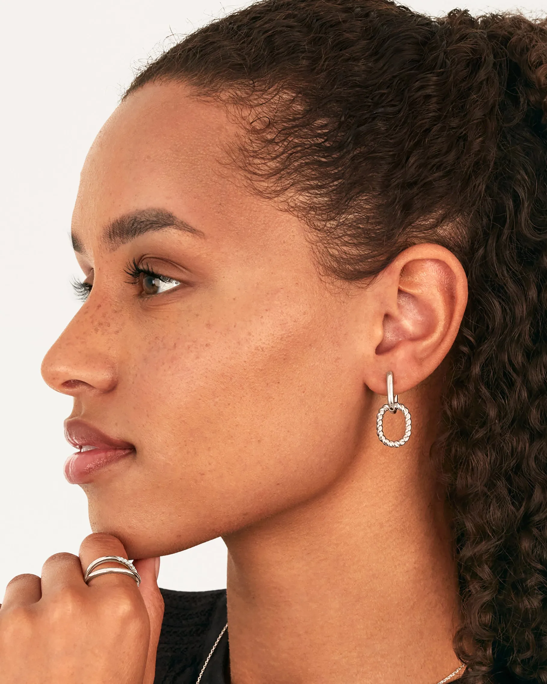 PAVOI Dangle & Threader|Huggies-Rope Convertible Link Earrings
