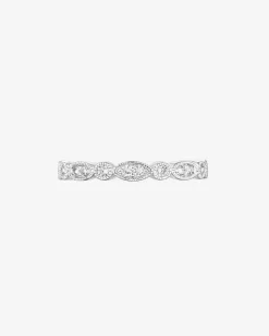 PAVOI Eternity-Round Milgrain Eternity Band