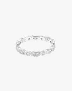 PAVOI Eternity-Round Milgrain Eternity Band