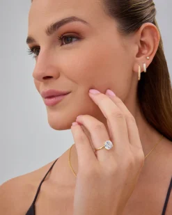 PAVOI Engagement-Round Solitaire Engagement Ring
