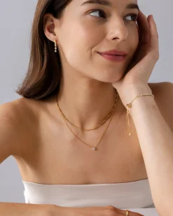 PAVOI Pendants|Layered-Round Solitaire Layered Necklace Set